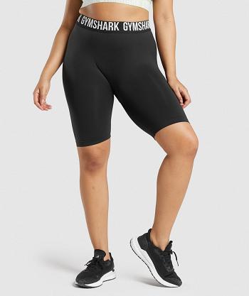 Pantalones Cortos Gymshark Fit Seamless Cycling Mujer Negras | CO 2769GSO